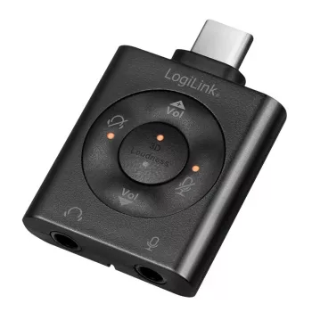 Adapter audio USB3.2 USB-C/M na 2x3,5mm/ż 7.1