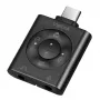 Adapter audio USB3.2 USB-C/M na 2x3,5mm/ż 7.1