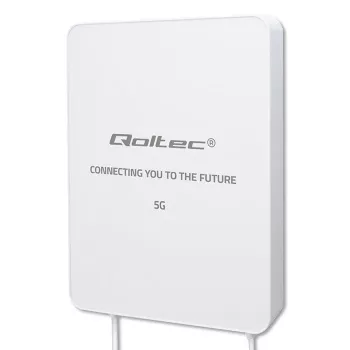 Kierunkowa zewnętrzna antena 5G LTE QOLTEC 16 dBi SMA 3300–3800 MHz 3 m wodoodporna