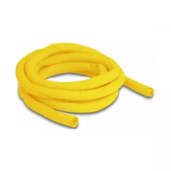 DeLOCK pleciony rękaw samozamykalny, odporny na wysoką temperaturę, 2 m x 10 mm, żółty