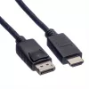 ROLINE - Adapterkabel - DisplayPort männlich zu HDMI männlich - 4.5 m - abgeschirmt - Schwarz (11.04.5783)
