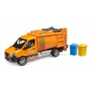 BRUDER model pojazdu MB Sprinter śmieciarka komunalna BR-02682, replika zabawkowa w skali