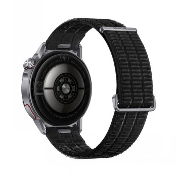 Smartwatch HUAWEI GT Runner 2 — 1,32 cala (3,35 cm) AMOLED 466×466, koperta tytanowa, GPS, pasek fluoroelastomerowy czarny