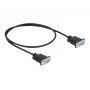 Kabel szeregowy RS-232 DeLOCK 87308 0,5 m żeński-żeński