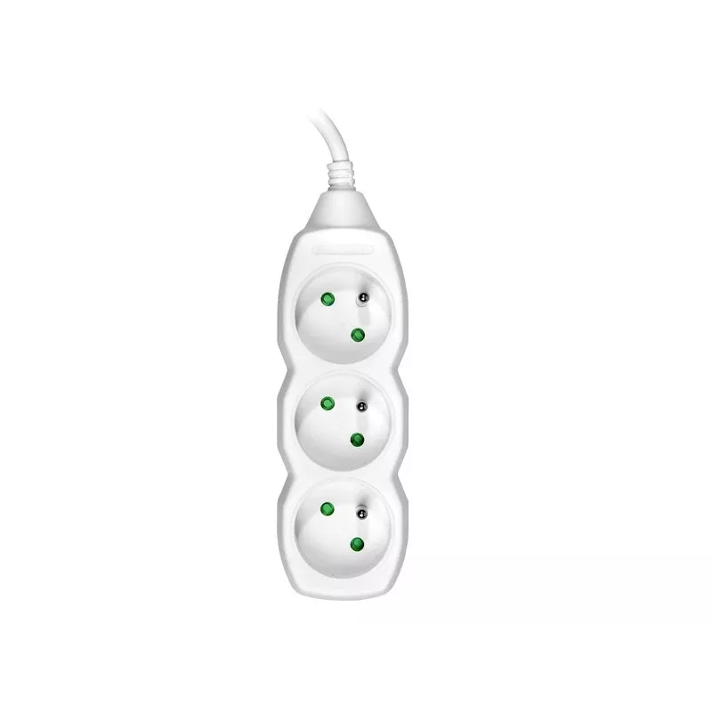 Przedłużacz Tracer PowerCord, 3 gniazda, 3 m, biały