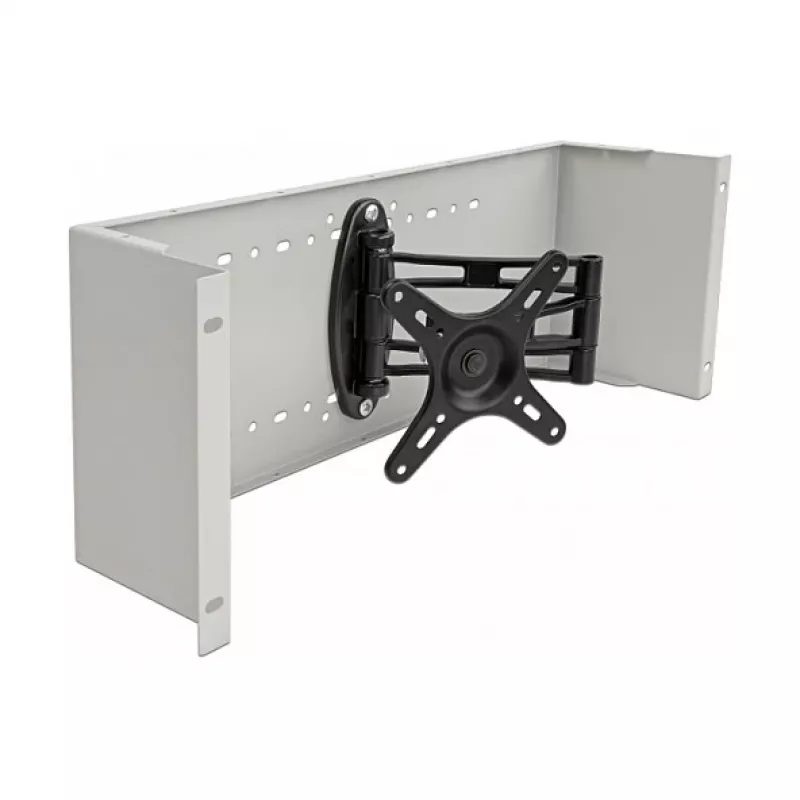Uchwyt do płaskiego monitora DeLOCK 19 cali ramię monitorowe szary udźwig 10 kg