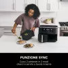 Frytkownica Ninja AF400EU Double 9,5 L Wolnostojąca 2470 W Frytkownica beztłuszczowa Czarna