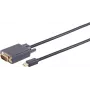 Kabel DisplayPort na VGA ShiverPeaks 1m Mini DisplayPort 1.2 do VGA, czarny
