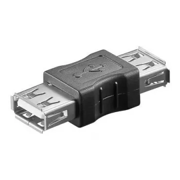 Microconnect USBAFAF adapter złącza kabla USB A Czarny