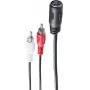 Kabel audio ShiverPeaks BS10501 0,2 m DIN (5-pin) 2 x RCA Czarny