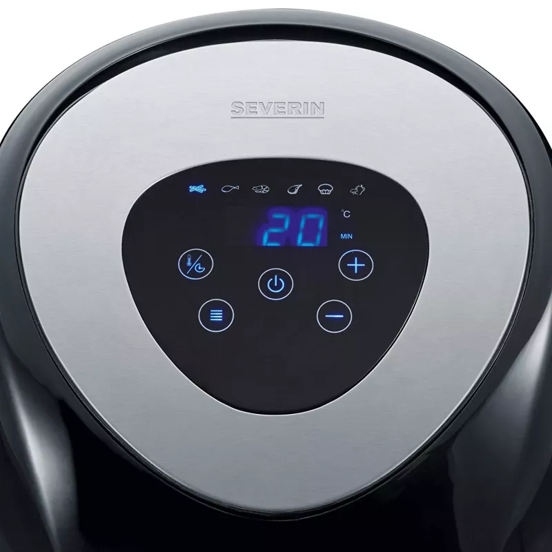 Frytkownica powietrzna Severin 2430, 3,2 L, 1500 W, wolnostojąca, czarna, stal nierdzewna