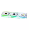 Wentylator Lian Li UNI FAN SL Wireless LCD 120 12 cm Biały 3 szt.