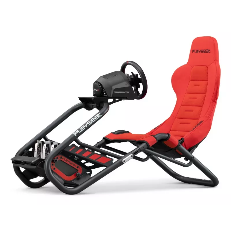 Uniwersalny fotel gamingowy Playseat Trophy Tapicerowane wyściełane siedzisko Czerwony