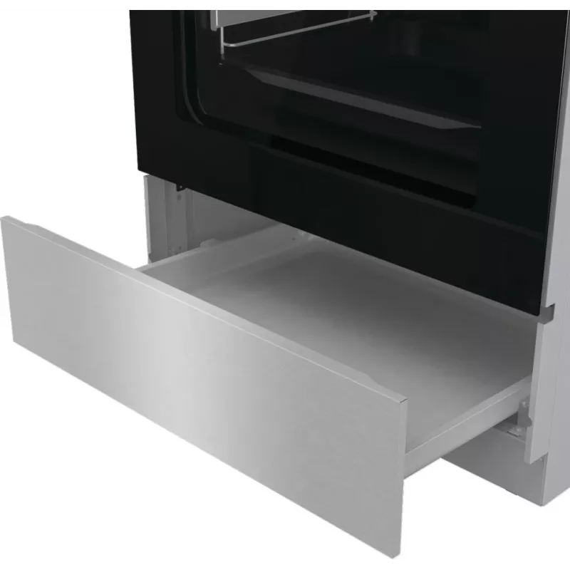 Gorenje GKS6C71XF Wolnostojąca kuchenka z piekarnikiem Srebrna