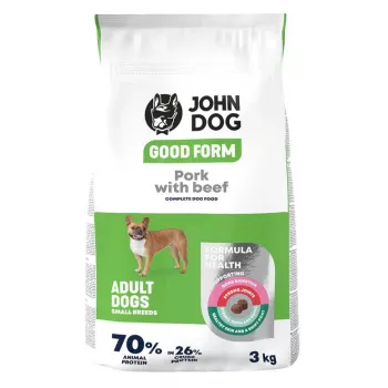 Sucha karma dla psa John Dog GOOD FORM Small Breeds Wieprzowina z Wołowiną, 3 kg