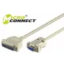 Kabel szeregowy Microconnect IBM029 szary 3 m DB-9 DB-25