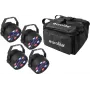 Zestaw LED PAR EUROLITE 4x LED PARty Spot (model 20000539) z miękką torbą