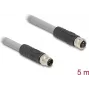 Kabel sensorowy/aktuatora DeLOCK 5 m RST M12 Szary 80541