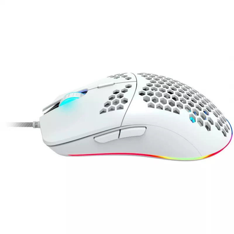 CANYON Puncher GM-11, mysz gamingowa z 7 programowalnymi przyciskami, czujnik optyczny Pixart 3519, 4 poziomy DPI do 4200, trwałość przycisków 5 milionów kliknięć, kabel Ultraweave 1,65 m, stopki UPE