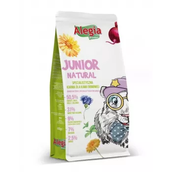 ALEGIA Junior Natural - karma dla domowych świnek morskich - 650g