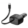 Belkin 75W 2-Port w Retractable USB-C Cbl Car - Kabel (CCC001HQBK)