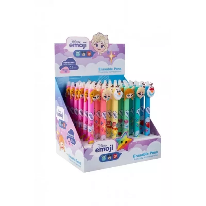 Retractable erasable pen Colorino Disney Emoji Frozen
