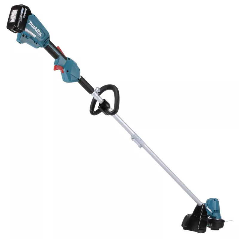 Makita DUR192LRT1, podkaszarka do trawy, rękojeść typu J, 6000 obr./min, czarna, turkusowa, 30 cm, 87,8 dB