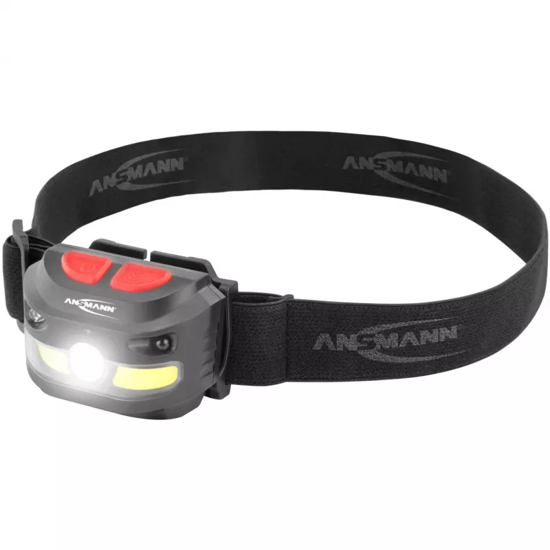 Latarka czołowa Ansmann HD250RS czarna COB LED 4W IP54