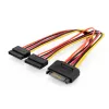 Assmann SATA Y-Adapterkabel 15-pin SATA auf 2x 15-pin SATA ST/BU/BU 0,3m SATA Y-Adapter-Kabel, 0,3m - 15-pin SATA auf 2x 15-pin SATA, ST/BU/BU - Siche