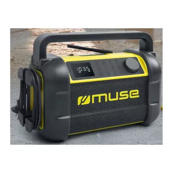 Radio przenośne Muse M-928 BTY z tunerem cyfrowym FM, 20W, USB-C, czarno-żółte