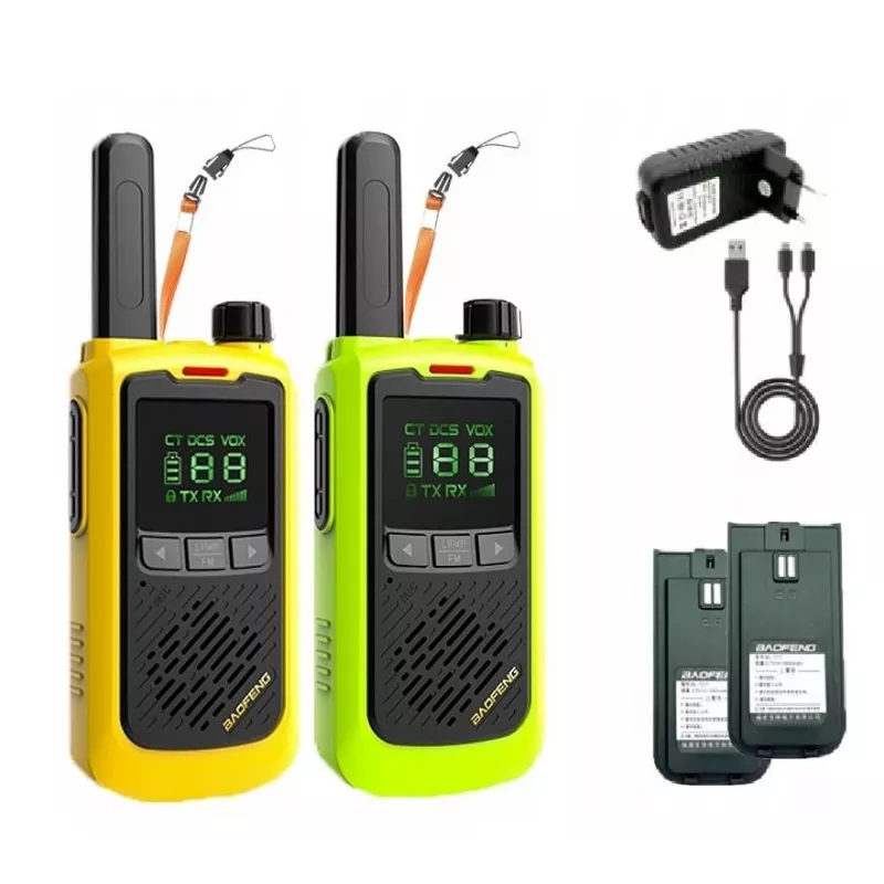 Ręczny radiotelefon Baofeng BF-T17 zielony — 16 kanałów, 5 W, 400–470 MHz, bateria 1500 mAh