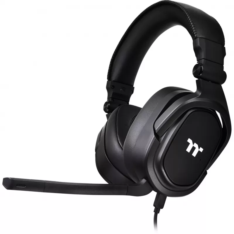 Tt eSPORTS Argent H5 - Zestaw słuchawkowy - Nauszne - Przewodowe - Wtyk 3,5 mm - Czarny (GHT-THF-ANECBK-30)