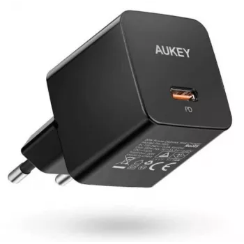Ładowarka ścienna Aukey PA-Y20S 20W USB-C Power Delivery, kompaktowa jednoportowa