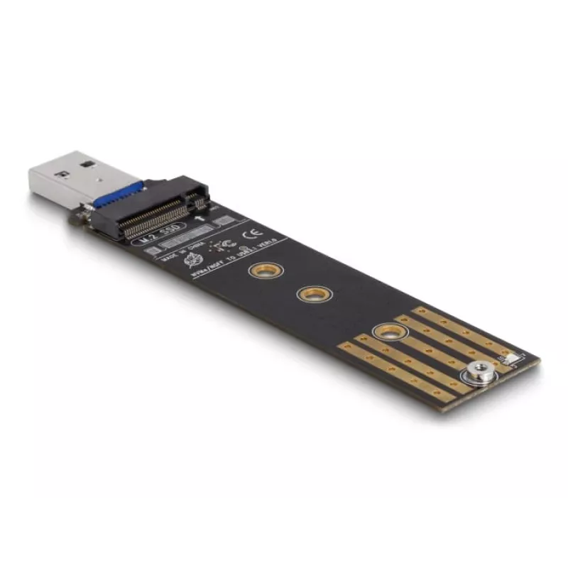 DeLOCK Combo Converter dla M.2 NVMe PCIe lub SATA SSD USB 3.2 Gen 2 Czarny
