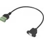 Kabel adaptera Renkforce USB 2.0 [1x gniazdo 2.0 B - 1x połączenie zaciskowe] RF-6443972 30 cm (RF-6443972)