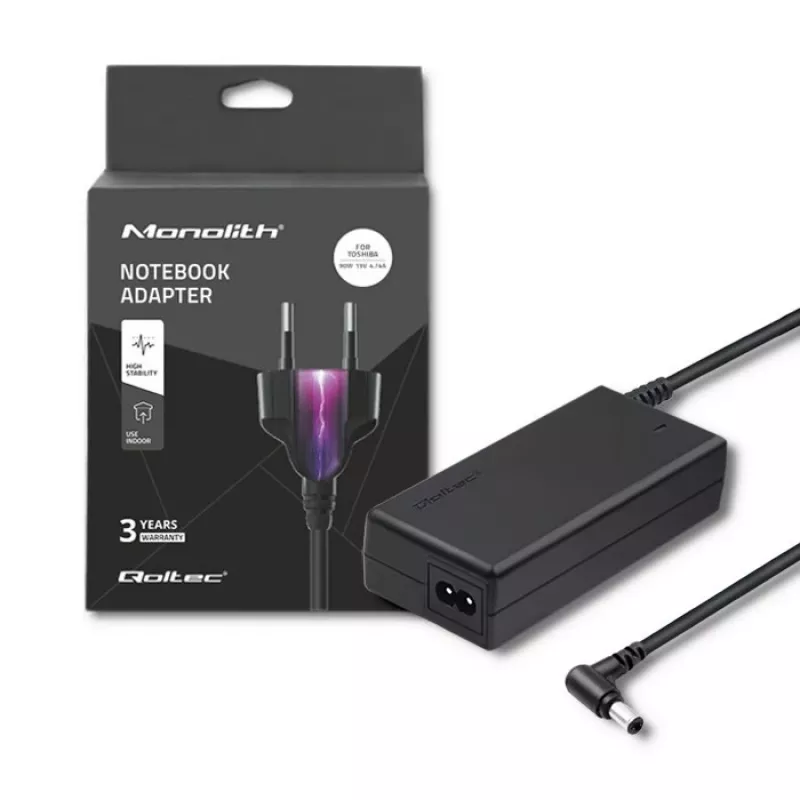 Qoltec 50090.90W zasilacz/przetwornica Wewnętrzny Czarny
