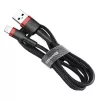 Kabel USB-A do Lightning Baseus Cafule 2.4A QC 3.0, 1 m — czarno-czerwony