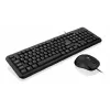 Zestaw klawiatura i mysz iBox OFFICE KIT II, w zestawie, USB, QWERTY, angielski, czarny