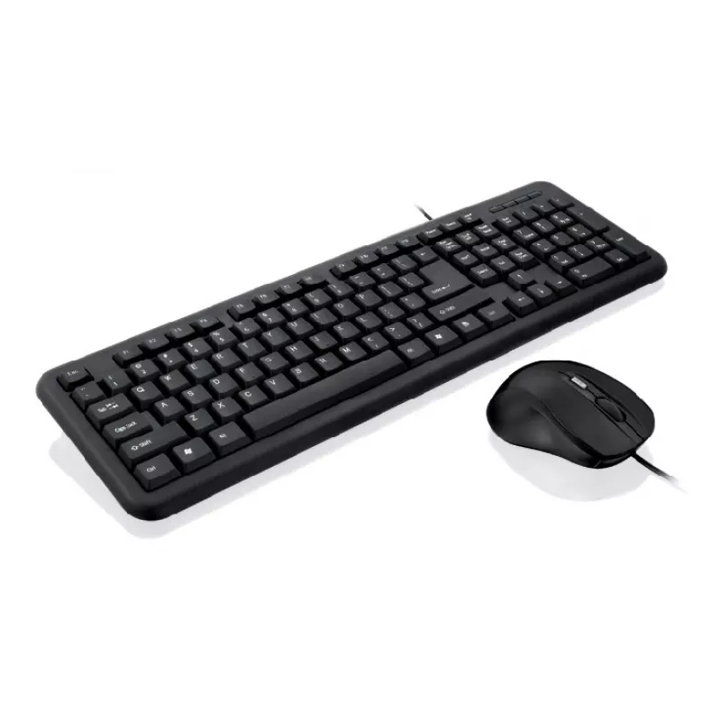 Zestaw klawiatura i mysz iBox OFFICE KIT II, w zestawie, USB, QWERTY, angielski, czarny