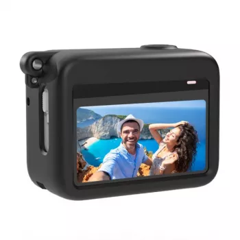 Silicone Case na Ładowarkę dla Insta360 GO 3 Puluz (czarny) - Ochronna Osłona Ładowarki