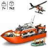 Blocks City 60504 Łódź ratownicza Straży Przybrzeżnej i helikopter
