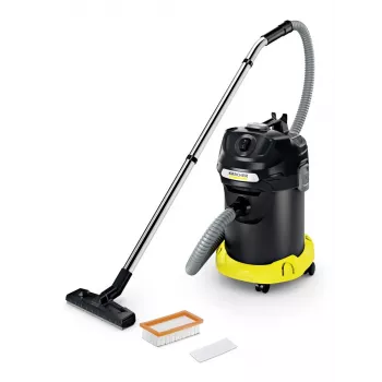 Odkurzacz do popiołu Karcher AD 4 Premium — 17 l, 600 W, bezworkowy, wąż metalowy, rura chromowana