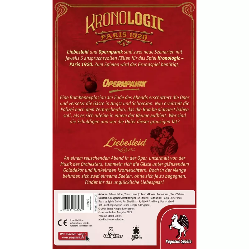 Kronologic - Paris1920: Liebesleid & Opernpanik, rozszerzenie gry planszowej