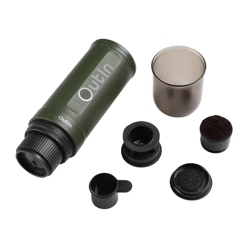 Ekspres do kawy OUTIN Outin Nano Czarny, Zielony — kawa mielona, 20 bar, bateria 7500 mAh, 0,67 kg