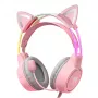 Słuchawki Onikuma X15Pro Gaming Headphones Różowe Kocie Uszy