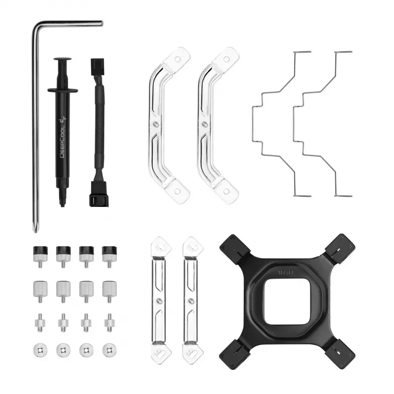 DeepCool AK500 Digital WH Chłodzenie procesora powietrzne 12 cm Białe 1 szt.