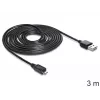 Kabel USB DeLOCK EASY-USB 2.0-A - USB 2.0 micro-B 3m