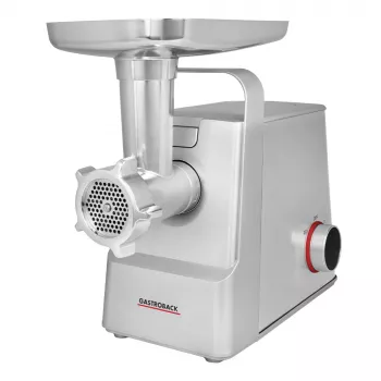 Maszynka do mięsa GASTROBACK 41407 — 2100 W, obudowa ze stali nierdzewnej, wydajność 2,5 kg/min