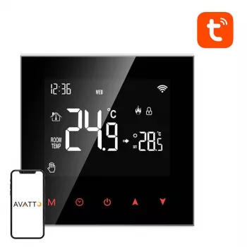 Inteligentny termostat Avatto WT100 Wi‑Fi 3A do podgrzewacza wody, sterowanie Wi‑Fi, wyjście 3 A