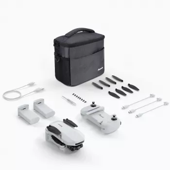 Dron CANYON ATOM SE Fly More Combo z kamerą 4K i EIS, stacja ładująca w zestawie